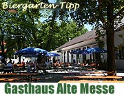 neu: Biergarten mit U-Bahn-Anschluß: Gasthaus Alte Messe mit Augustiner Biergarten im Bavariapark neben der Alten Kongresshalle (Foto: Martin Schmitz)